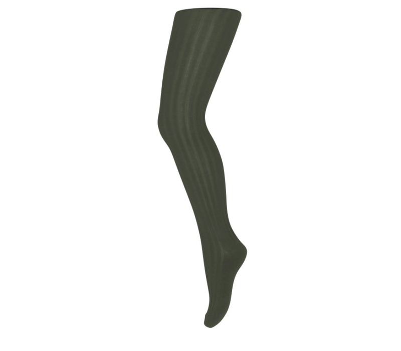 MP Denmark Cotton rib tights Forest Night