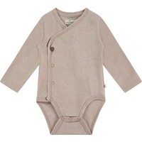 A TINY STORY NOOS baby romper long sleeve outmeal melange
