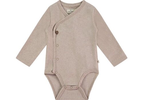 A TINY STORY A TINY STORY NOOS baby romper long sleeve outmeal melange