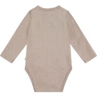 A TINY STORY NOOS baby romper long sleeve outmeal melange