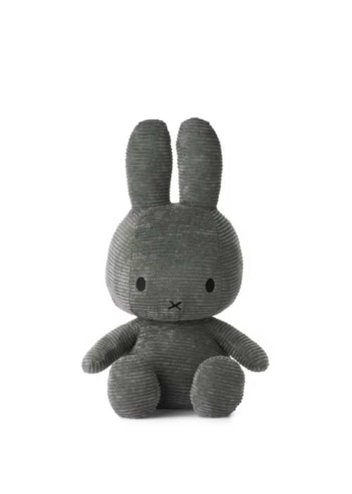 Bon Ton Toys Nijntje - Miffy Sitting Corduroy Grey - 50 cm