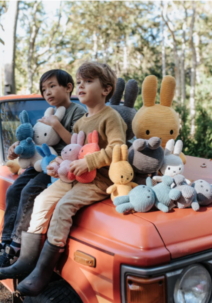 Nijntje - Miffy Sitting Corduroy Grey - 50 cm