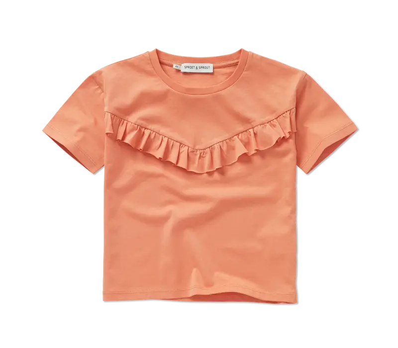 Sproet & Sprout T-shirt girls ruffle  Blush