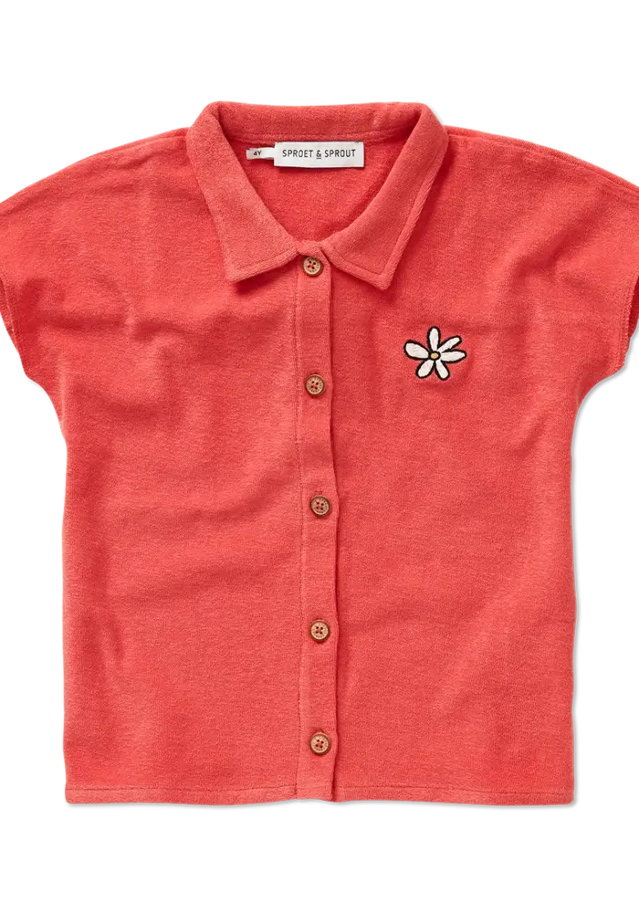 Sproet & Sprout Terry blouse girls  Rose petal
