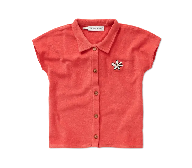 Sproet & Sprout Terry blouse girls  Rose petal