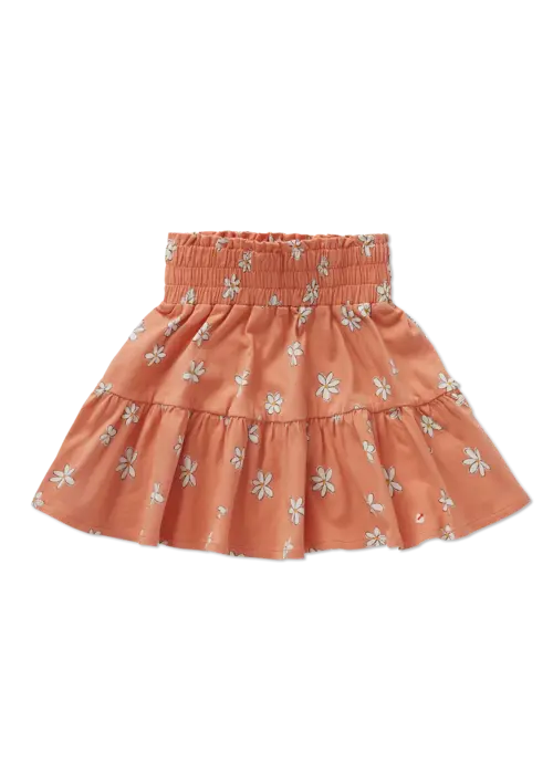 Sproet & Sprout Sproet & Sprout Smock skirt daisies print  Blush