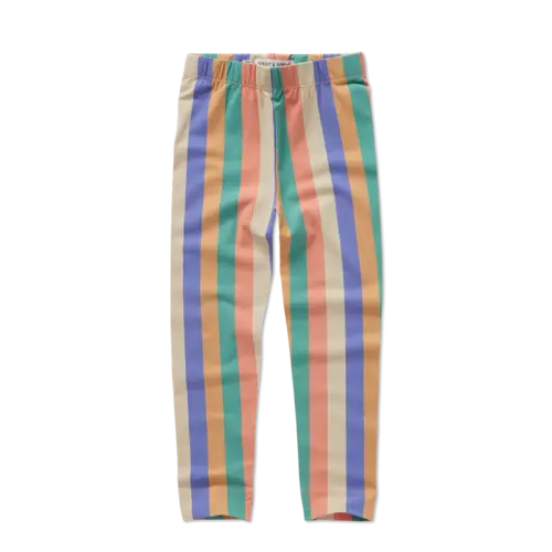 Sproet & Sprout Legging multi colour stripes  Nectarine 