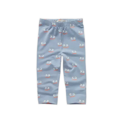 Sproet & Sprout Legging smiley print  Misty blue 