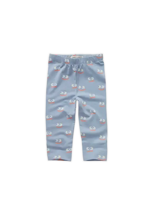 Sproet & Sprout Sproet & Sprout Legging smiley print  Misty blue