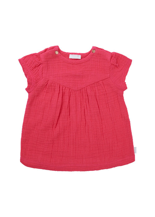 Noppies Noppies Girls Dress Meade short sleeve Raspberry