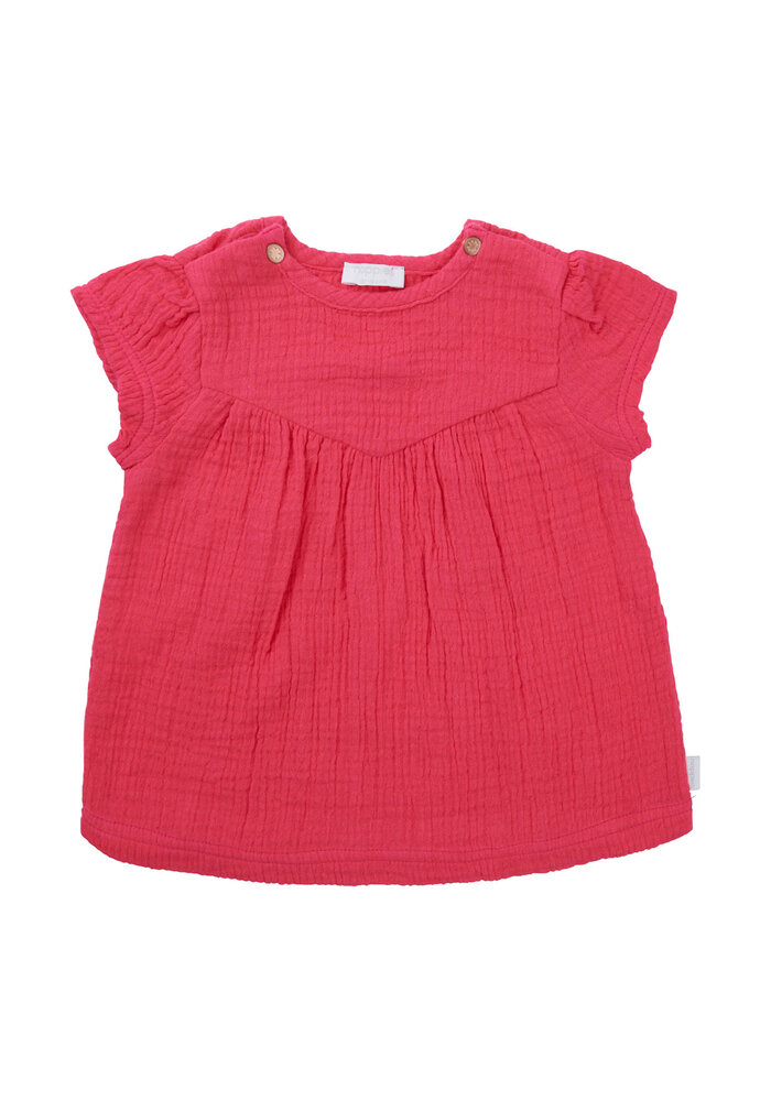 Noppies Girls Dress Meade short sleeve Raspberry