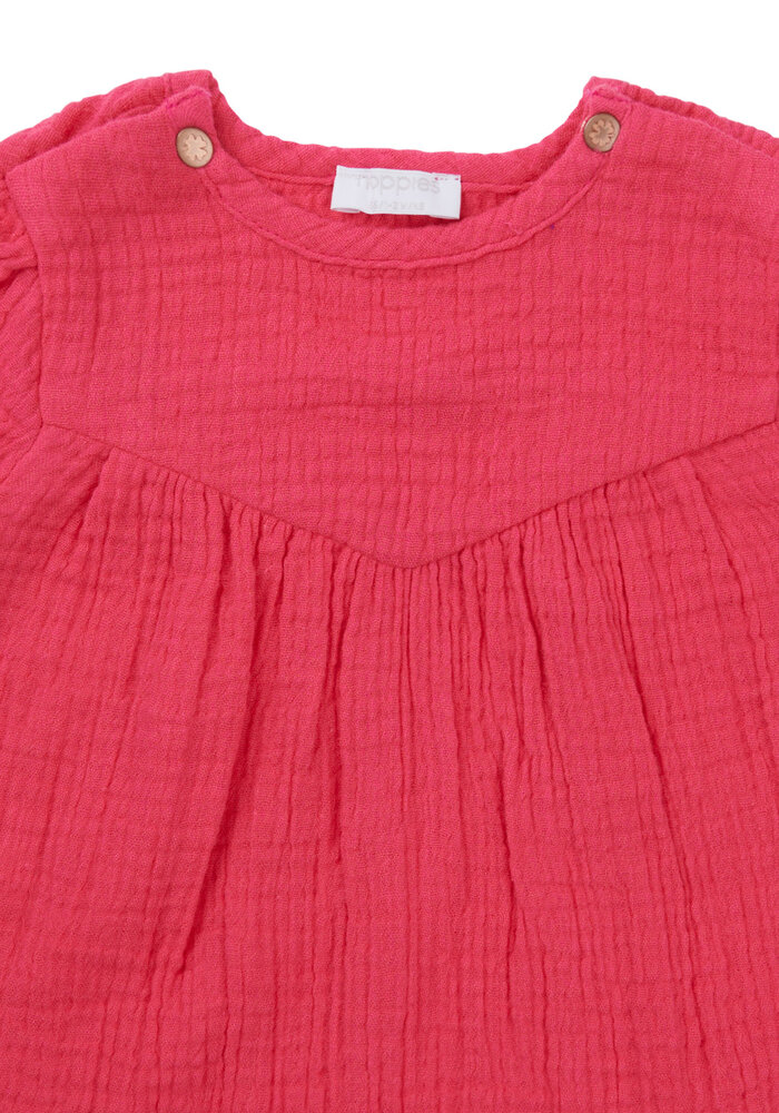 Noppies Girls Dress Meade short sleeve Raspberry