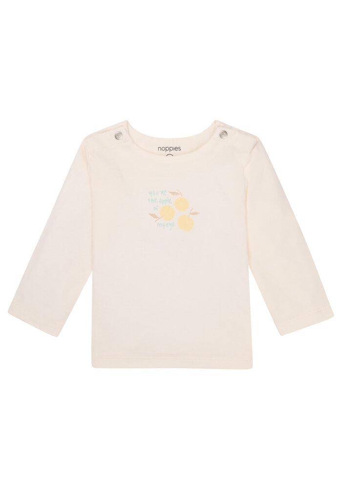 Noppies Unisex Tee Olney long sleeve Whisper White