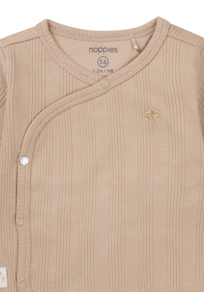 Noppies Unisex Tee Ozark long sleeve Sesame