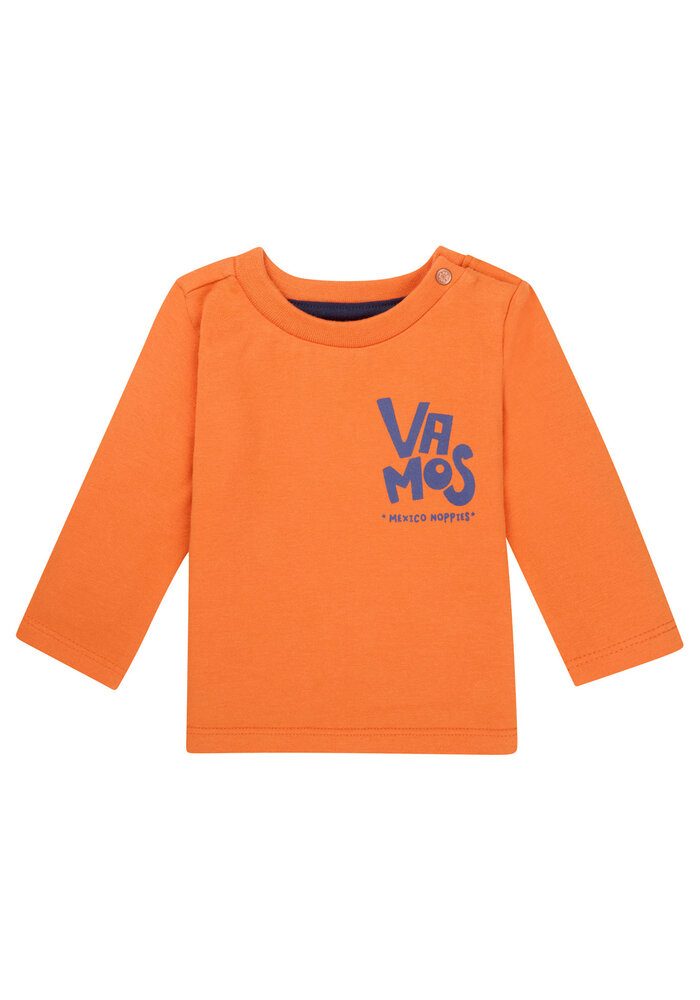 Noppies Boys Tee Olton long sleeve Jaffa Orange
