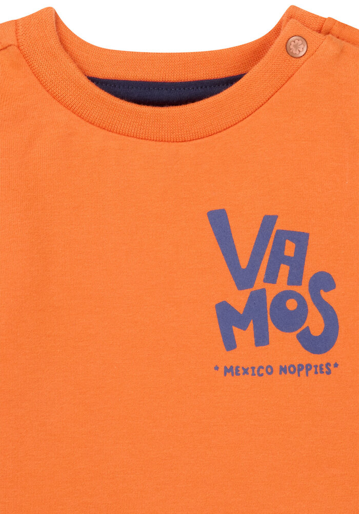 Noppies Boys Tee Olton long sleeve Jaffa Orange
