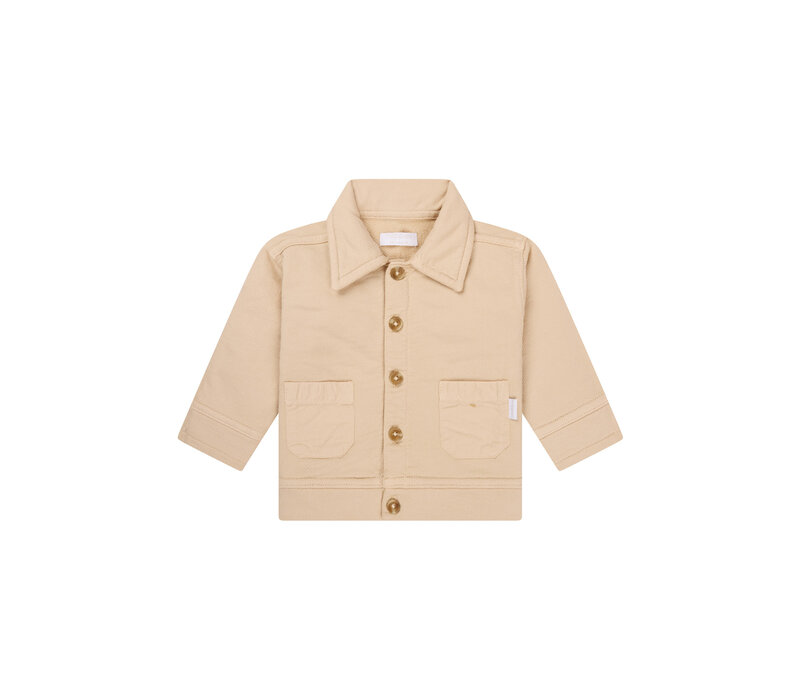Noppies Boys Cardigan Oakleaf long sleeve Soft Sand
