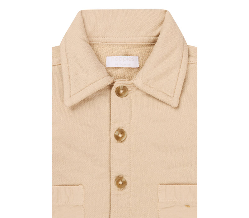 Noppies Boys Cardigan Oakleaf long sleeve Soft Sand