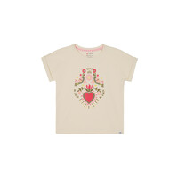 Noppies Girls Tee Naverre short sleeve Fog