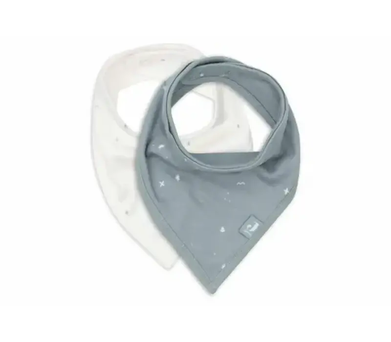 Jollein Sla Bandana Twinkling - Sea Green - 2 Stuks