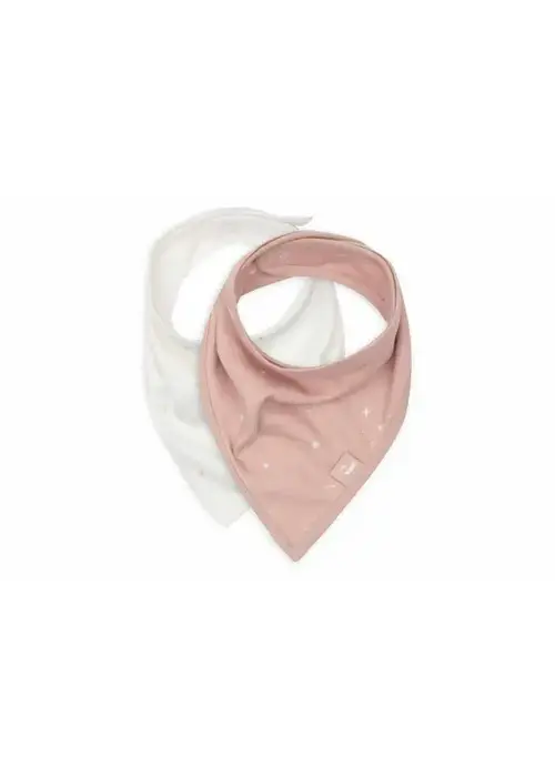 Jollein Jollein Sla Bandana Twinkling - Wild Rose - 2 Stuks