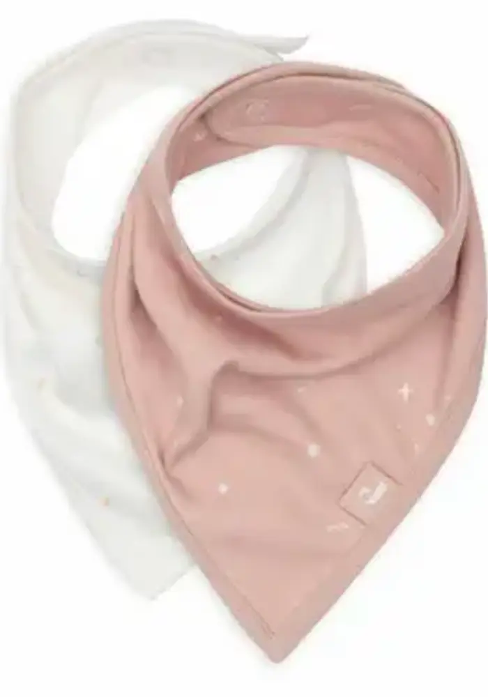Jollein Sla Bandana Twinkling - Wild Rose - 2 Stuks