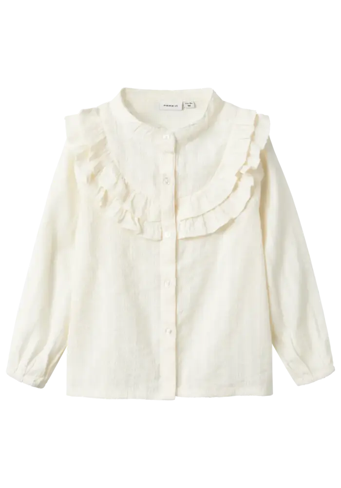 Name It NMFBISHIRT LS SHIRT Cloud Dancer