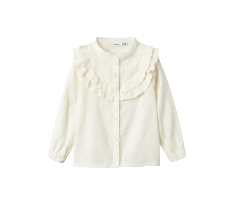 Name It NMFBISHIRT LS SHIRT Cloud Dancer