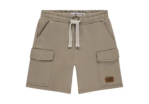 STAINS AND STORIES Stains and Stories boys sweat short camel