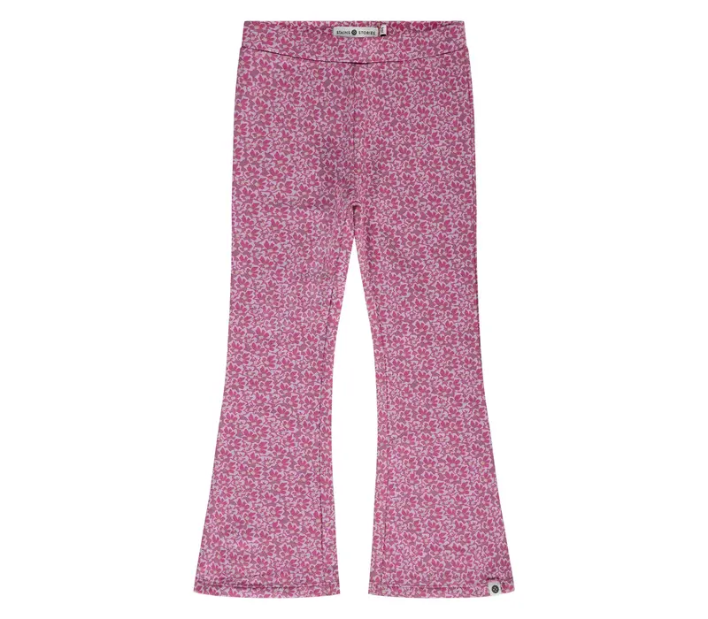 Stains and Stories girls flared pants burgundy
