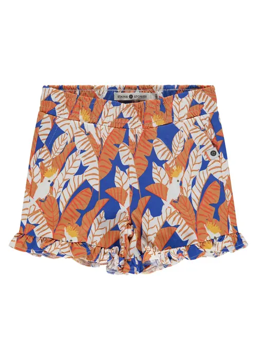 STAINS AND STORIES Stains and Stories girls short cobalt