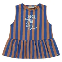 Stains and Stories girls t-shirt sleeveless dusty orange