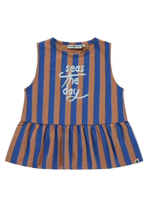 STAINS AND STORIES Stains and Stories girls t-shirt sleeveless dusty orange