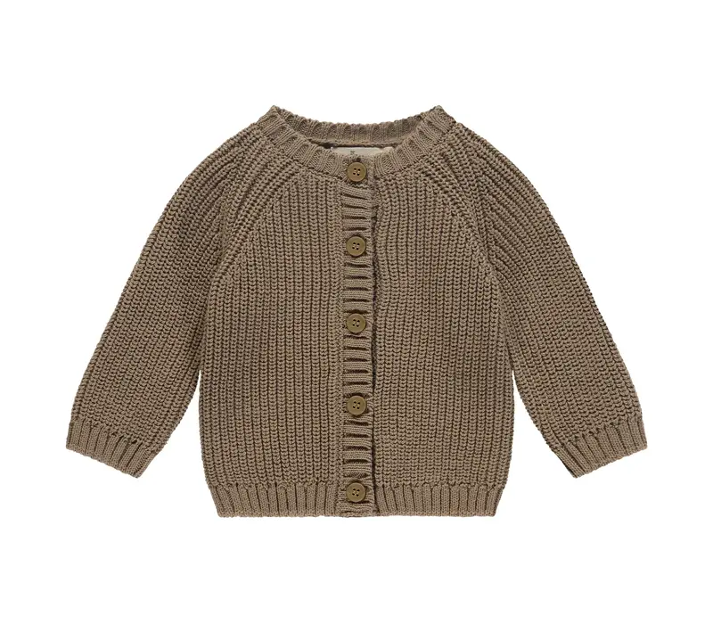 A Tiny Story baby cardigan caramel