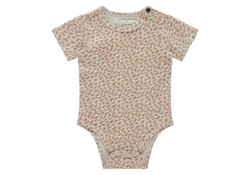 A TINY STORY A Tiny Story baby romper shortsleeve dusty coral