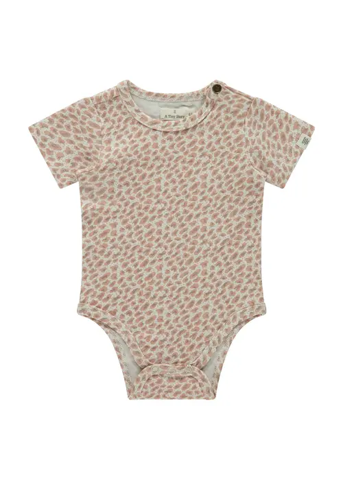 A TINY STORY A Tiny Story baby romper shortsleeve dusty coral