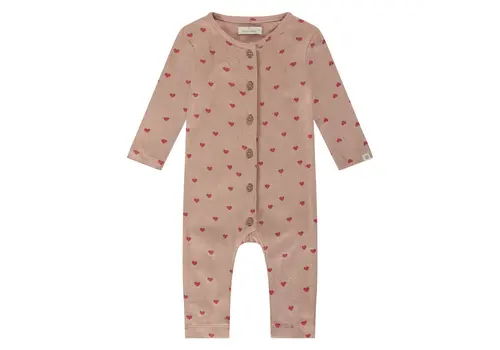 A TINY STORY A Tiny Story baby suit long sleeve dusty coral