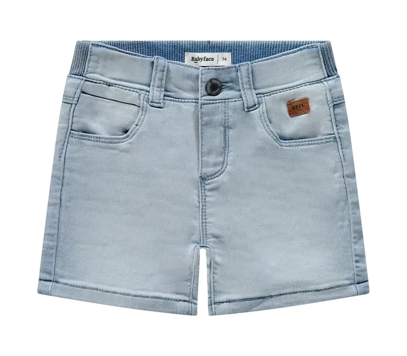 Babyface baby boys jogg denim shorts light blue denim