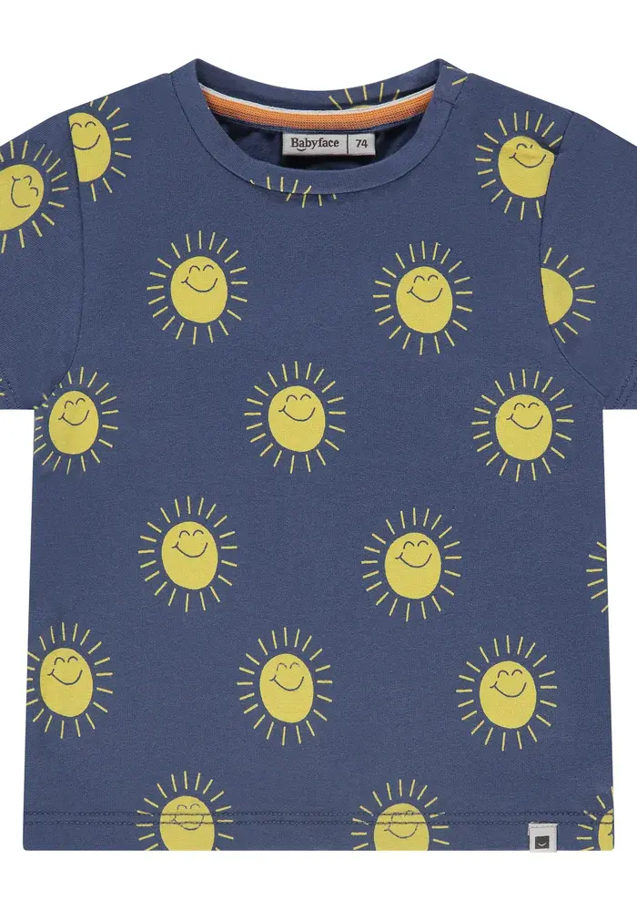 Babyface baby boys t-shirt short sleeve blue