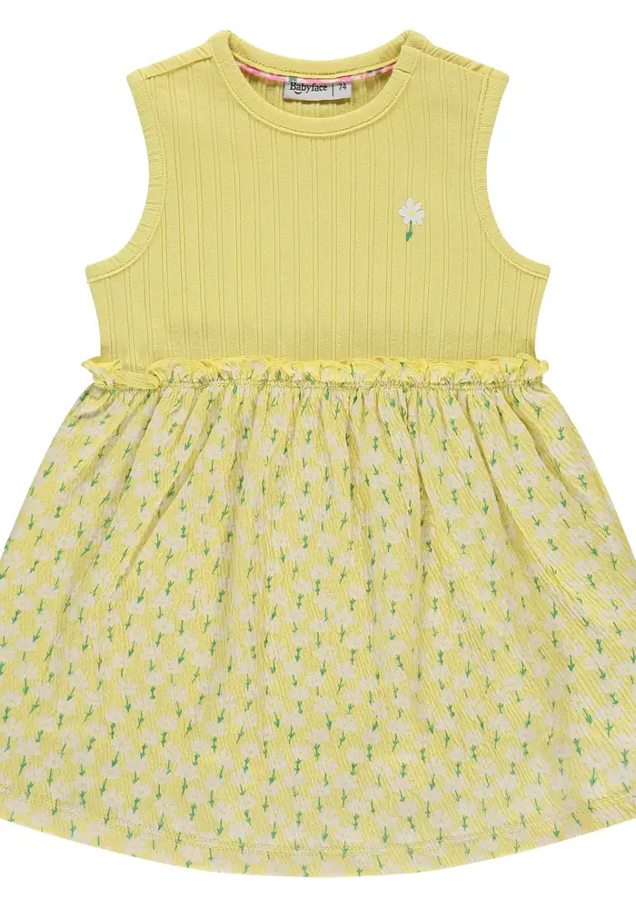 Babyface baby girls dress sleeveless vanilla