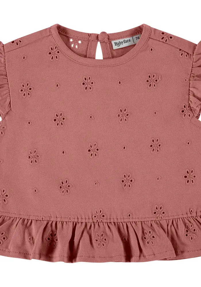 Babyface baby girls t-shirt short sleeve frosting