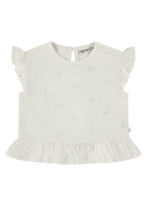 Babyface Babyface baby girls t-shirt short sleeve creme