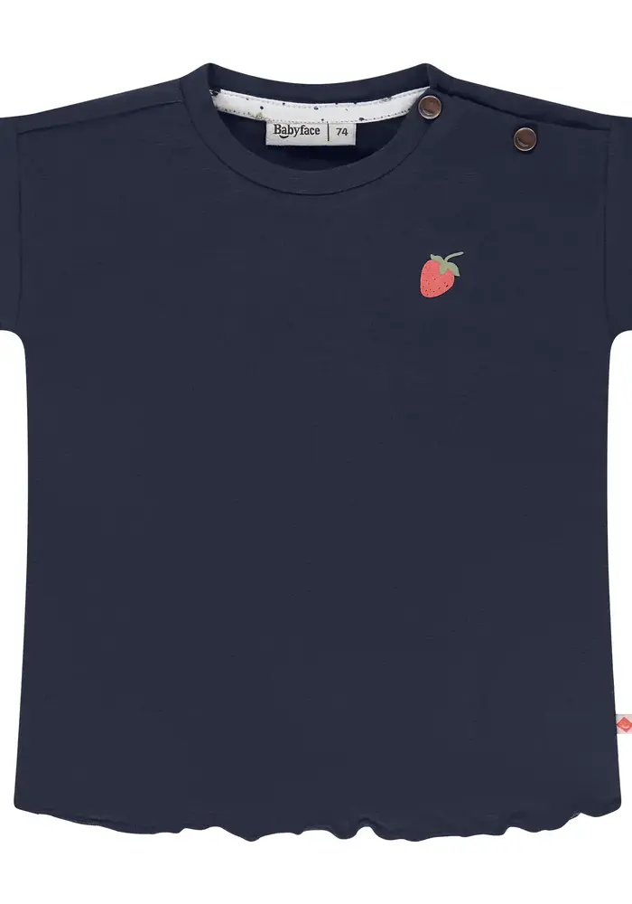 Babyface baby girls t-shirt short sleeve indigo