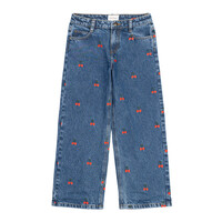 The New TNNatalia Wide Jeans Medium Blue Denim EMB