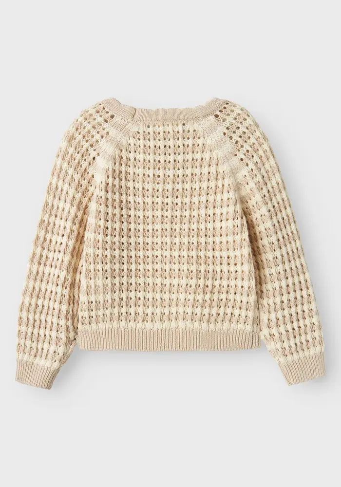 Lil'Atelier NMFBOA LS KNIT LIL Turtledove/GRAY MORN