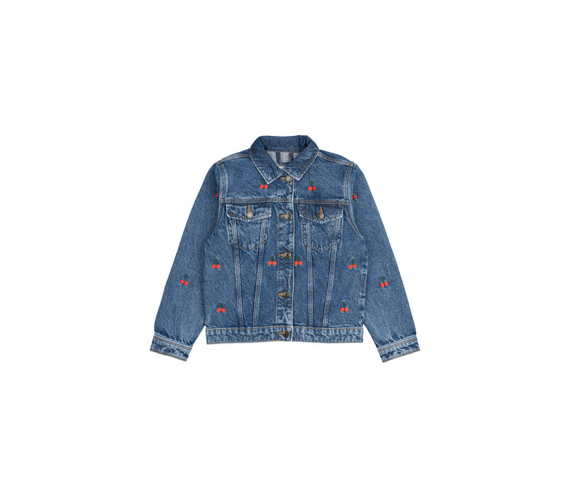 The New TNNatalia Denim Jacket Medium Blue Denim EMB
