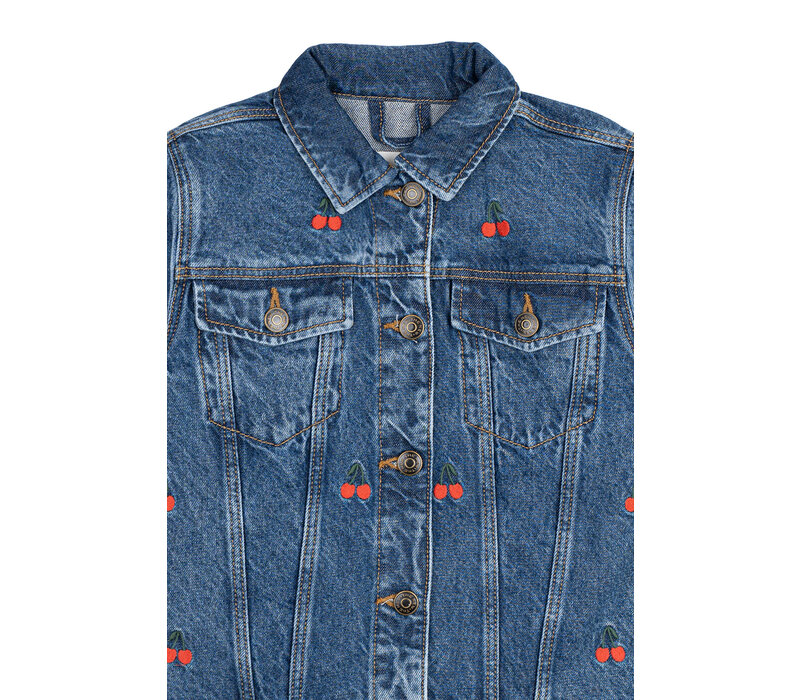 The New TNNatalia Denim Jacket Medium Blue Denim EMB