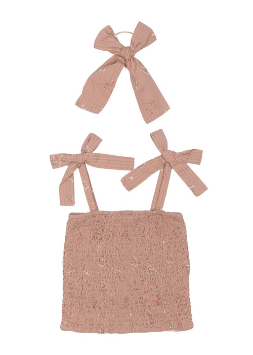 The New The New TNOlinam S_L Smock Top Adobe Rose AOP