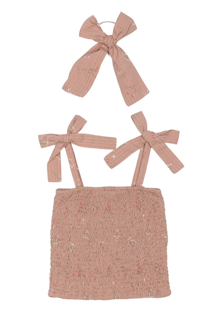 The New TNOlinam S_L Smock Top Adobe Rose AOP