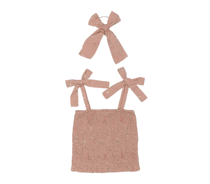The New TNOlinam S_L Smock Top Adobe Rose AOP